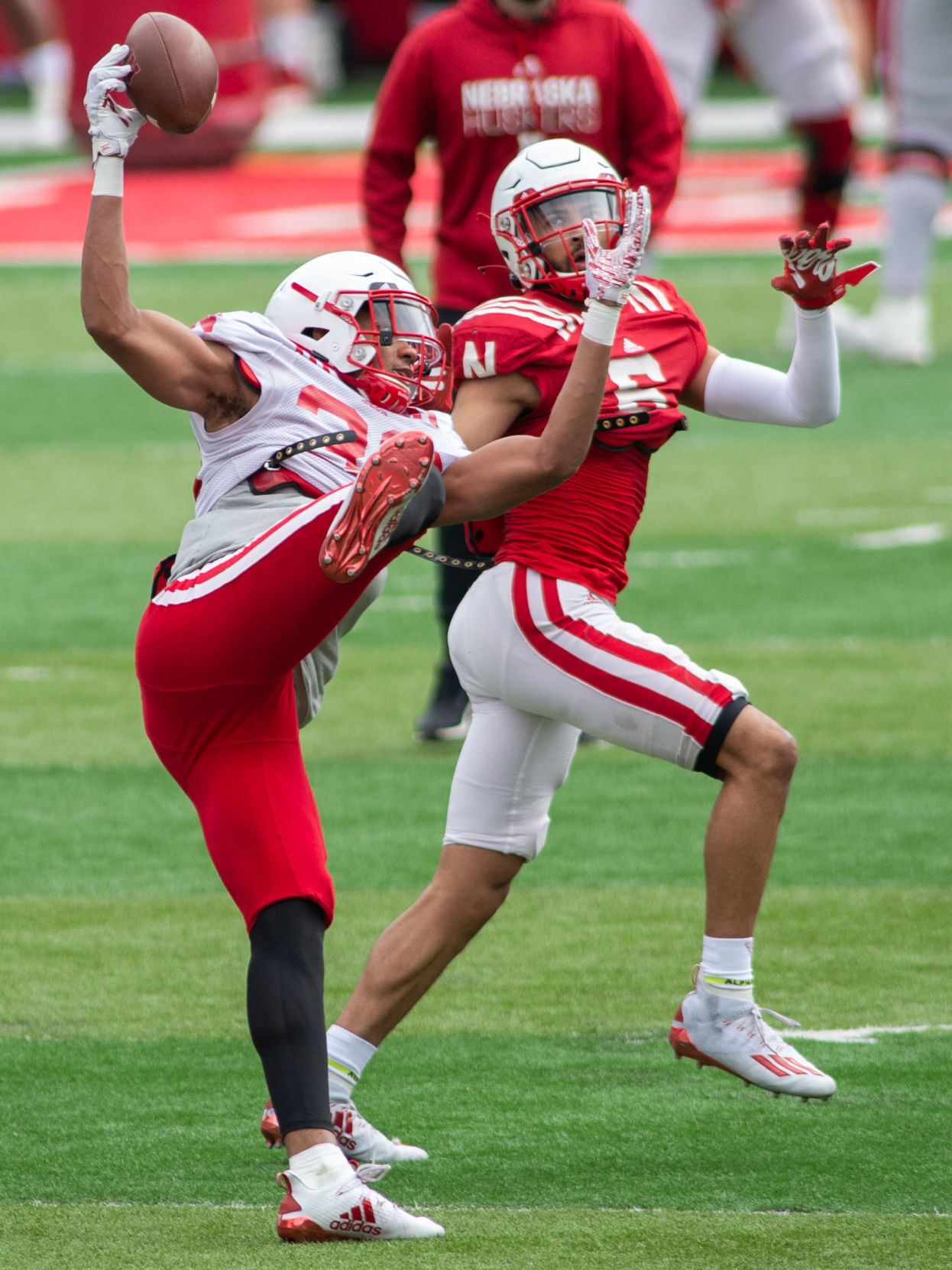 Nebraska football practice, 4.17